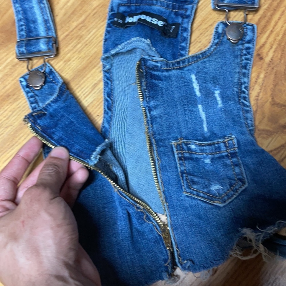 Repurposed Dollhouse Denim Chest Rig/Top - Picture 4 of 6